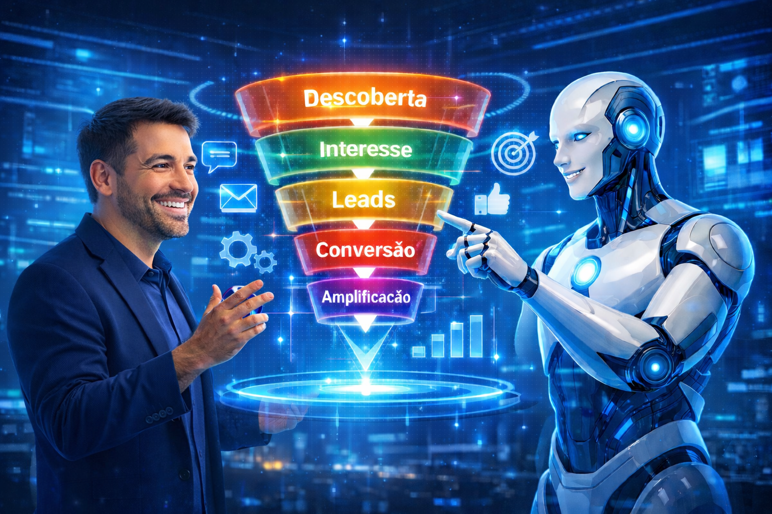 Entenda por que o funil tradicional mudou e veja, passo a passo, como estruturar um funil de conversão em formato de ciclo, com exemplos práticos por etapa para aplicar no marketing e na performance da sua empresa